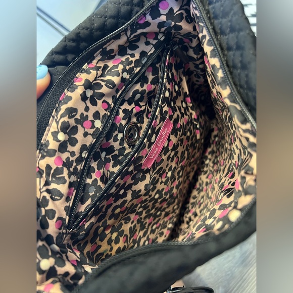 Vera Bradley Iconic Triple Zip Hipster in Classic Black - Picture 5 of 9